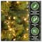 9 ft. Pre-Lit Carolina Pine Slim Artificial Christmas Tree with Flocked Pine Cones, Clear Lights